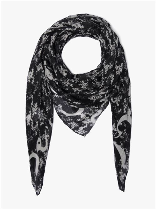 Foulard a trapezio in voile di cotone e seta Manila Grace MANILA GRACE | F399CS-MA001